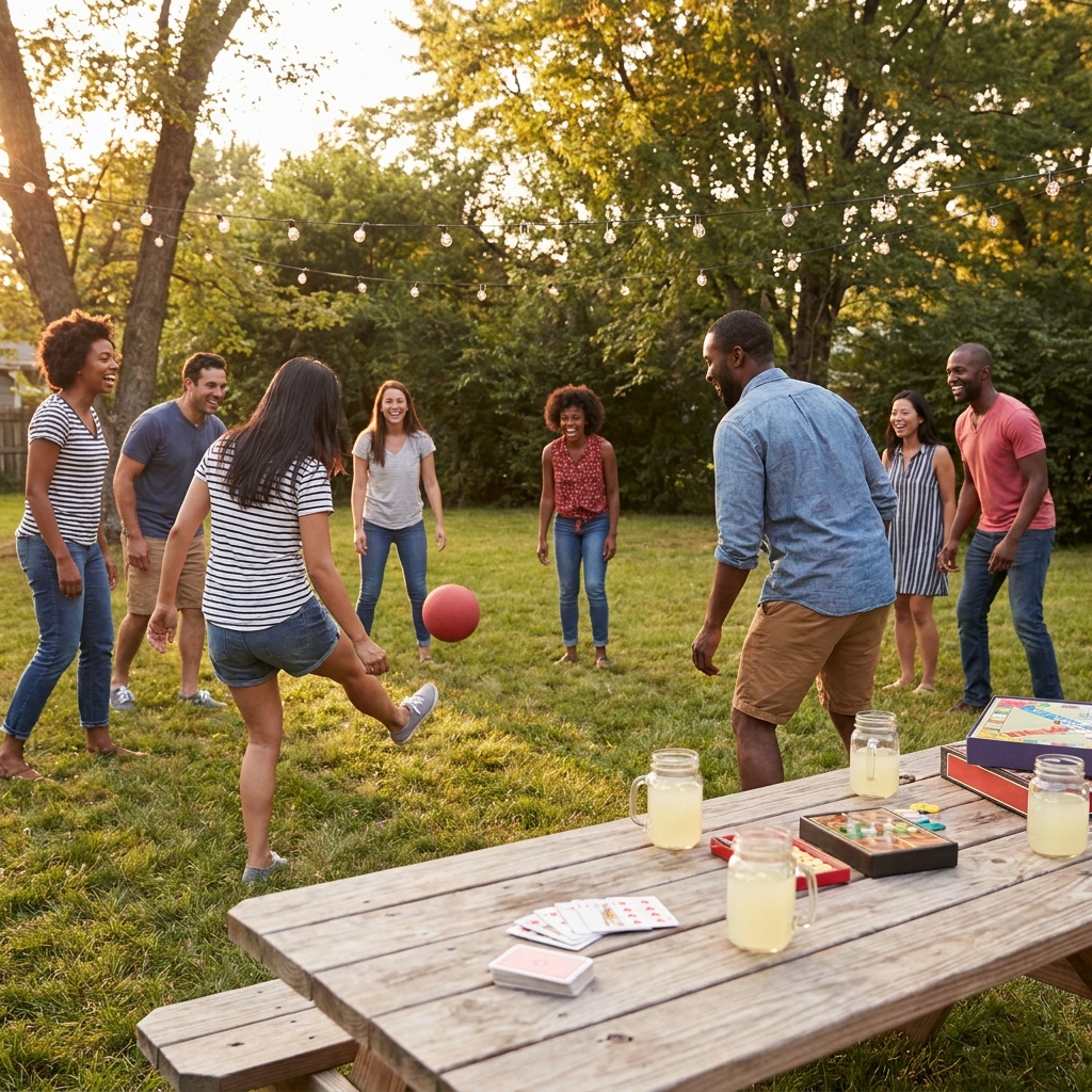 Nostalgic backyard games: a 1970s–1990s ‘no-tech’ game night for all ages