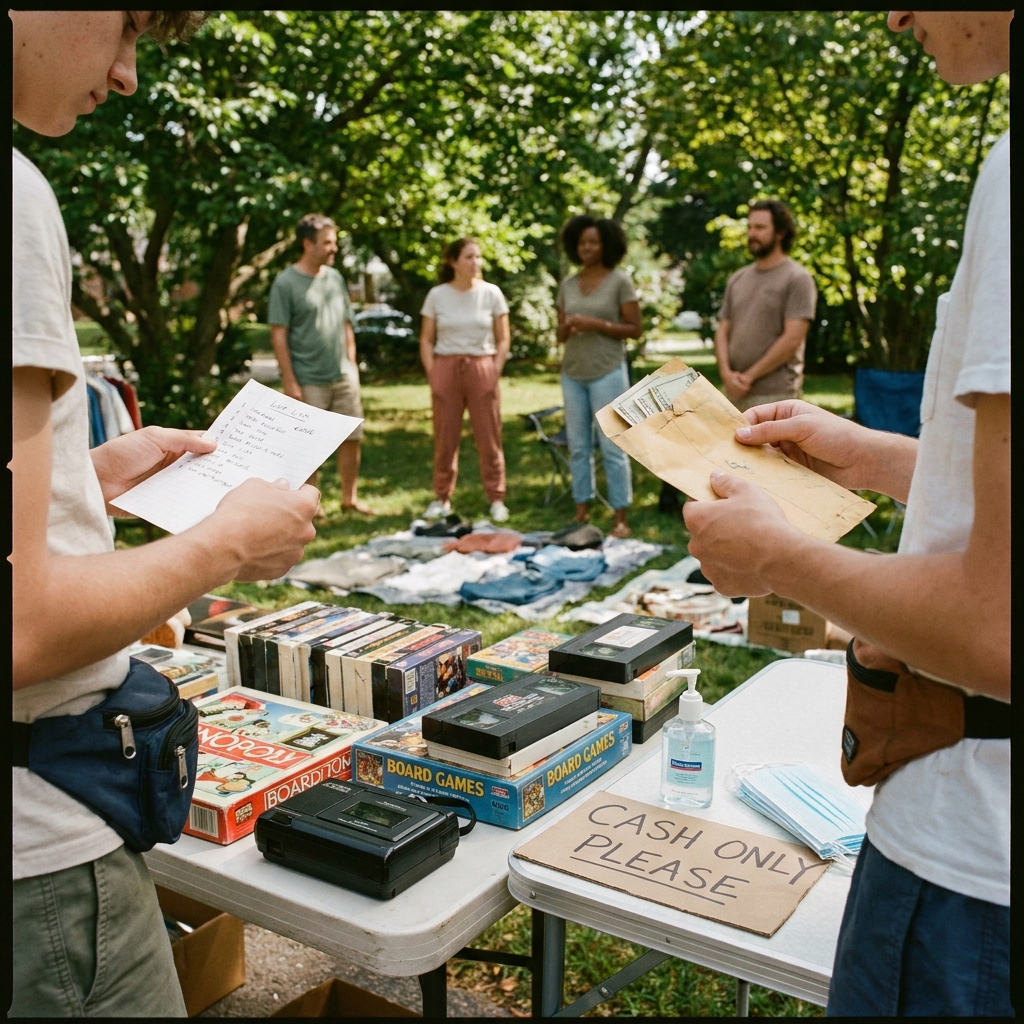 Nostalgic Saturday morning yard sales: a 90s-style strategy for buying (and selling) smart, safely