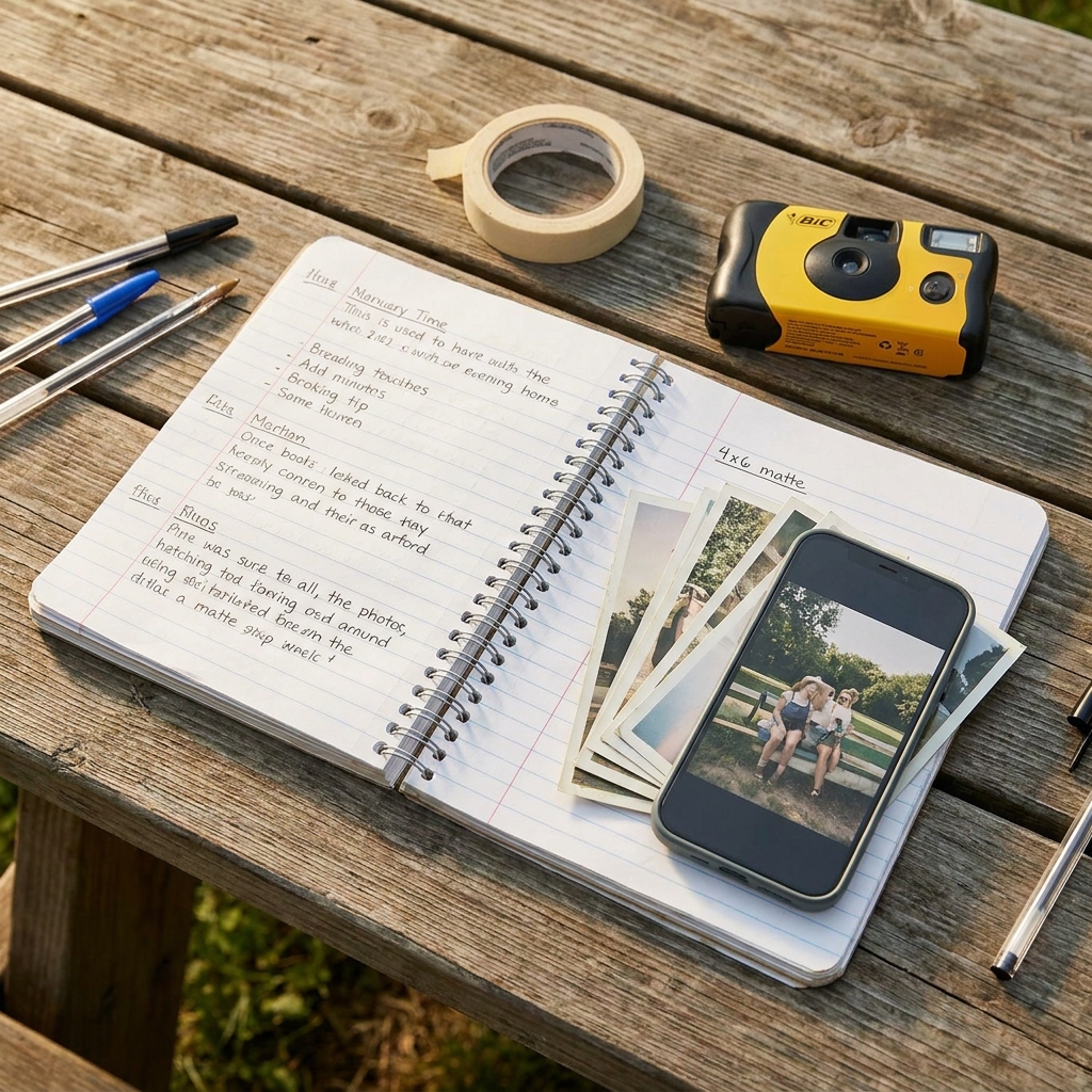 Nostalgic first day of June: starting a 1990s-style ‘summer journal’ and photo routine