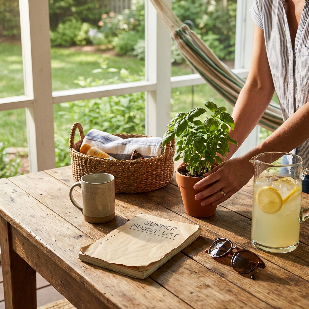 Nostalgic ‘first week of real summer’ reset: a Monday plan to keep June from flying by