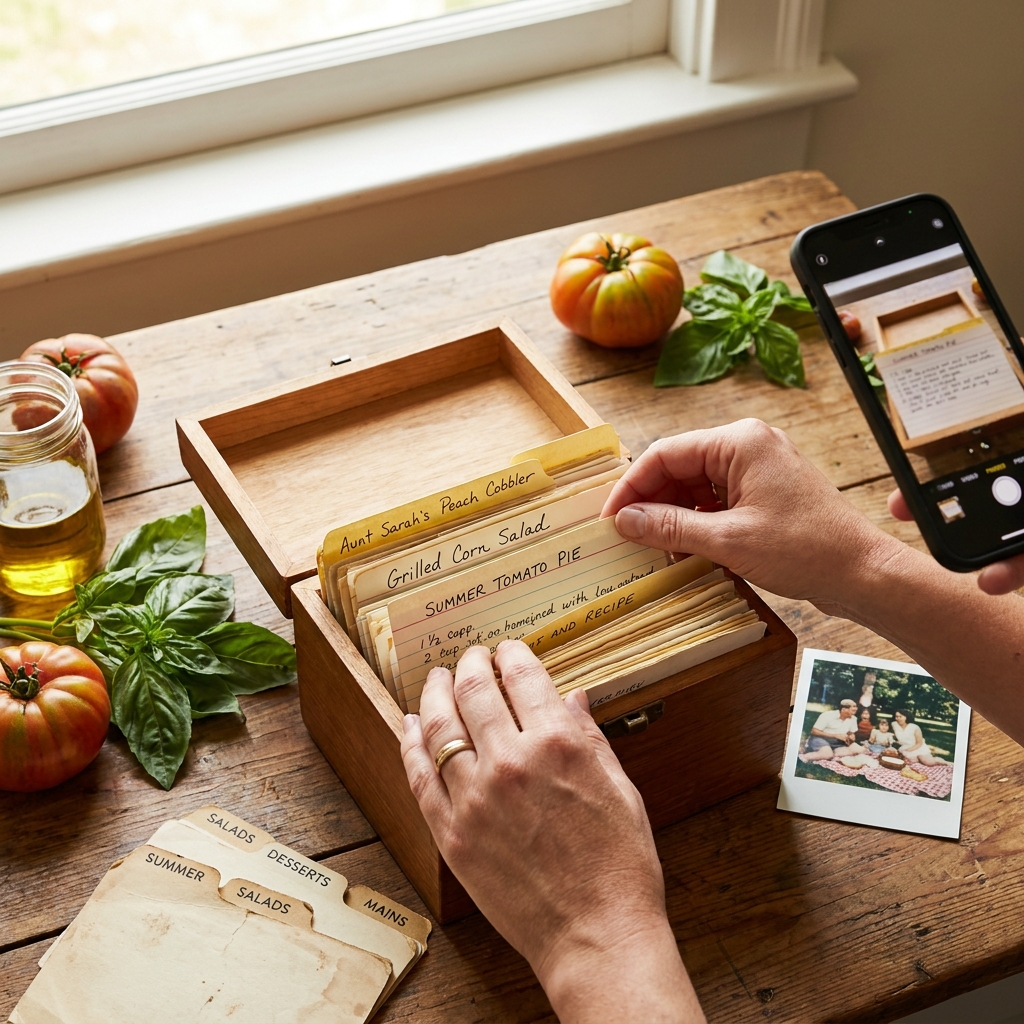 Nostalgic ‘summer recipe box’: building a 90s-style card file for your go-to easy meals