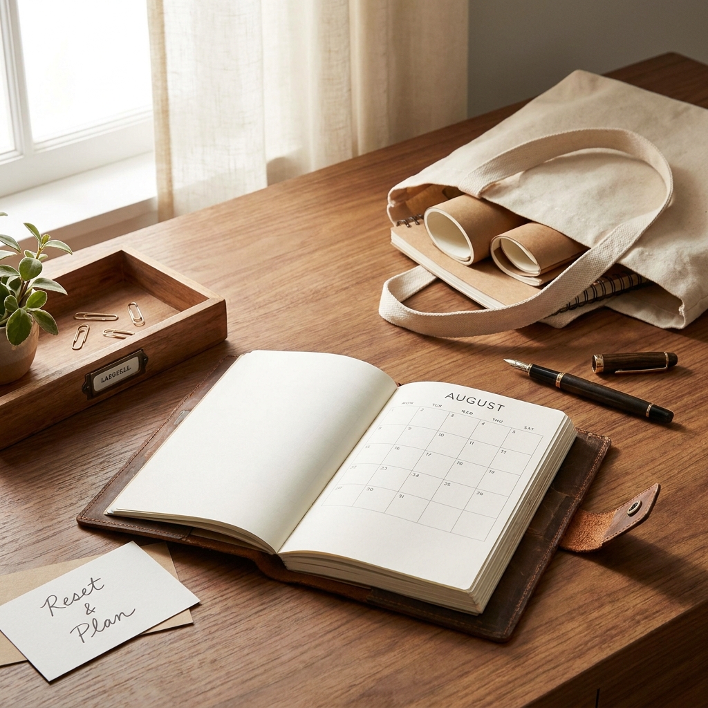 Nostalgic August 1 ‘back-to-school night’ for adults: set up your fall routine like a fresh notebook