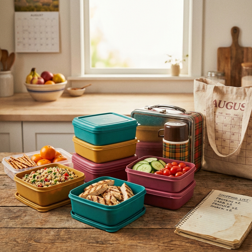 Nostalgic ‘first week of August’ lunchbox prep—grown-up version (no trendy diets)